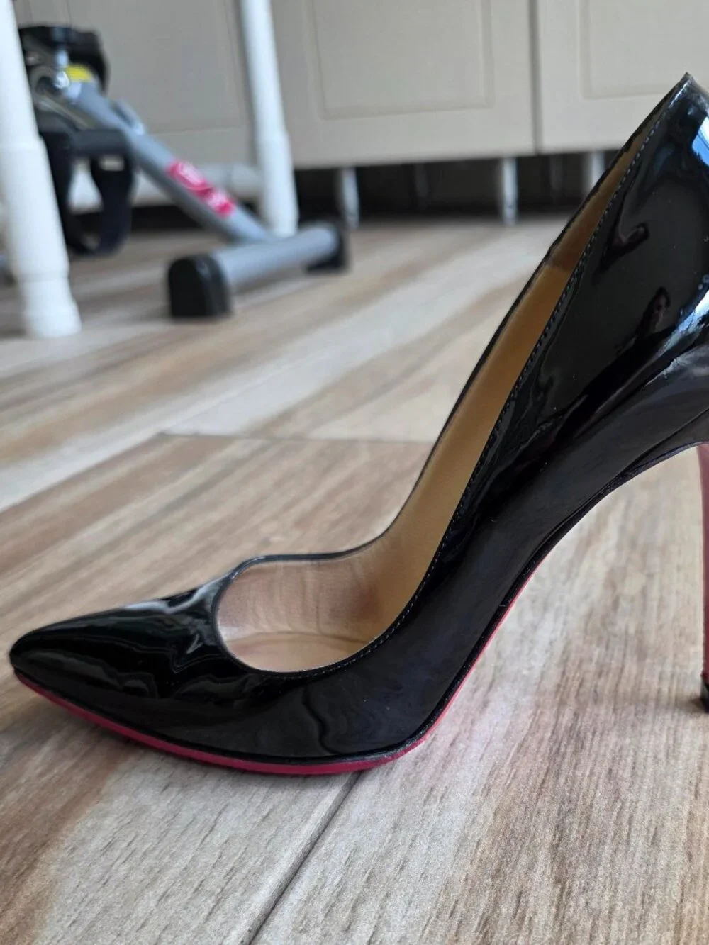 Christian Louboutin So-Kate 120  Black Patent Leather Pumps Eur. 36